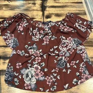 Floral print crop top